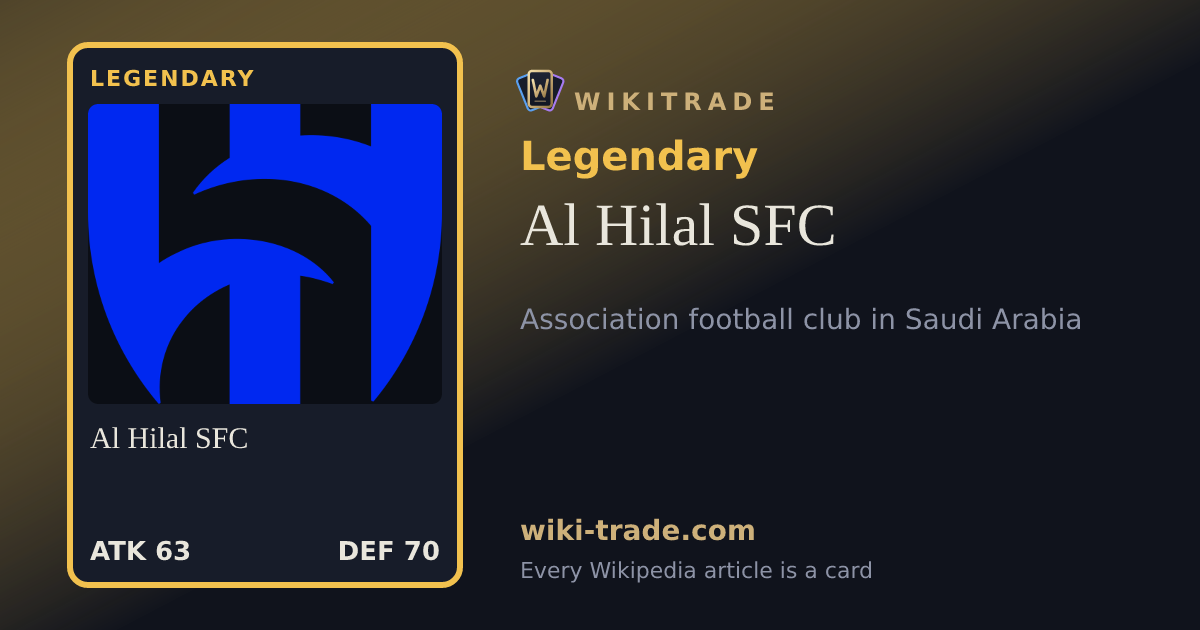 Al Hilal SFC — Legendary card