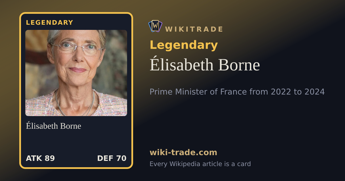 Élisabeth Borne — Legendary card