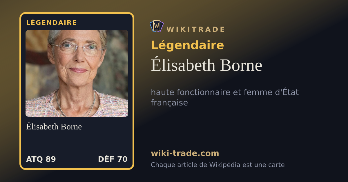 Élisabeth Borne — carte Légendaire