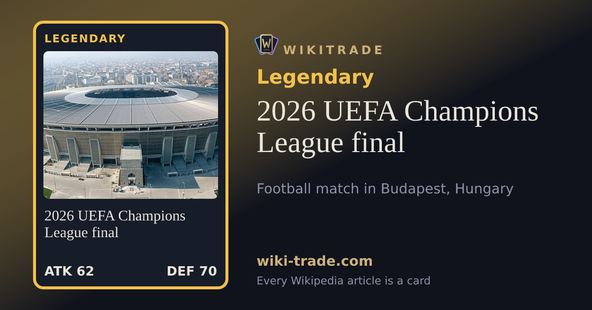 2026 UEFA Champions League final — Legendary card