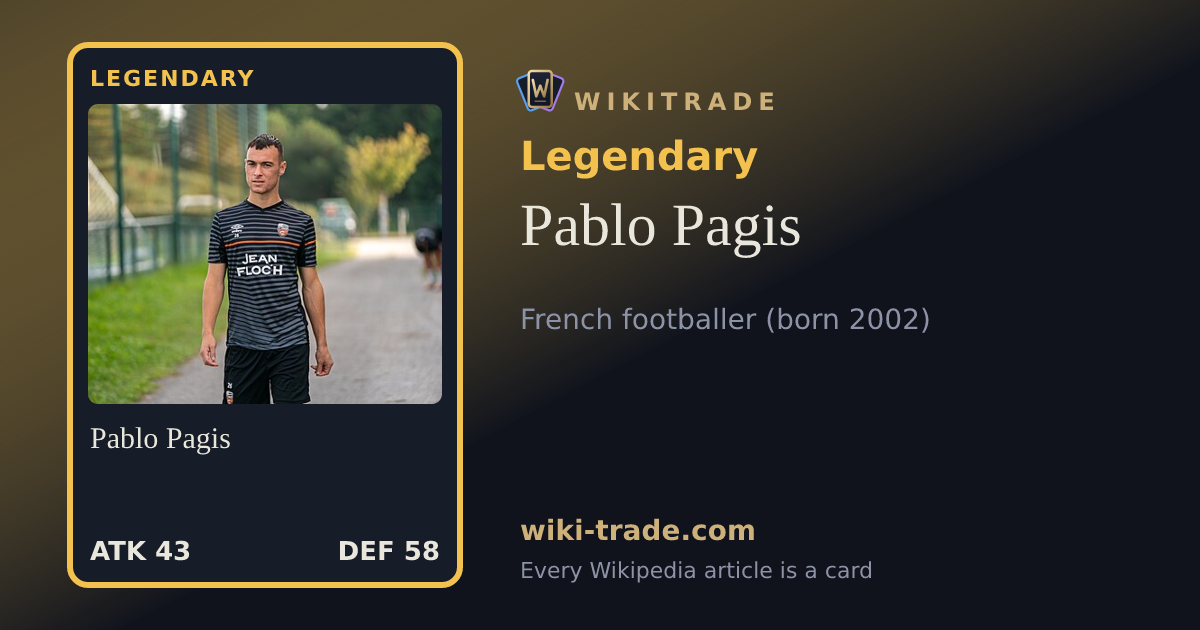 Pablo Pagis — Legendary card