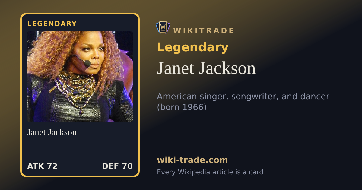 Janet Jackson — Legendary card