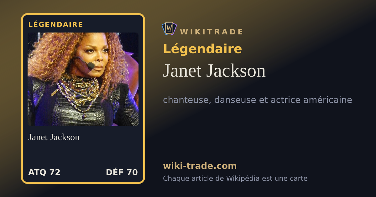 Janet Jackson — carte Légendaire