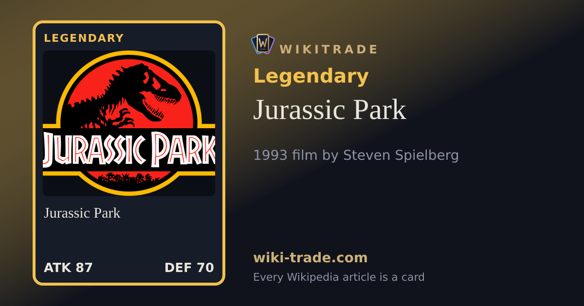 Jurassic Park — Legendary card