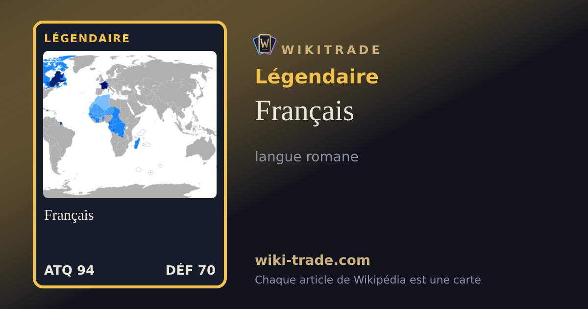Français — carte Légendaire