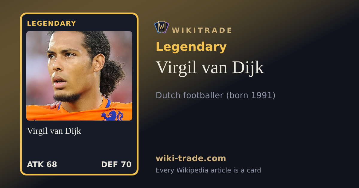 Virgil van Dijk — Legendary card