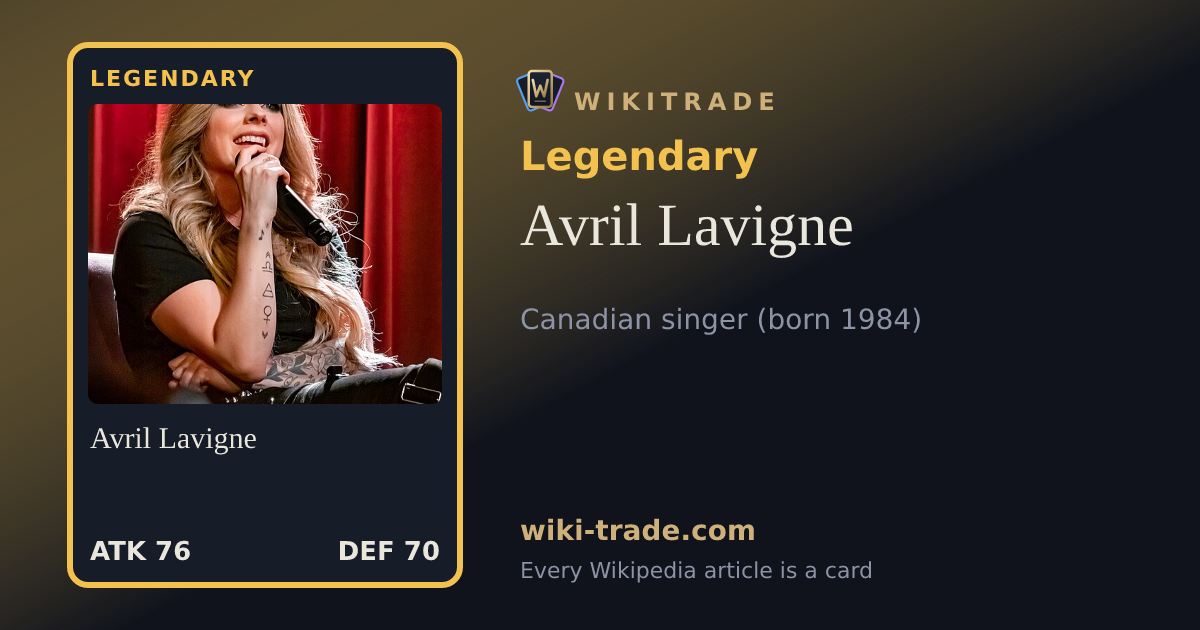 Avril Lavigne — Legendary card