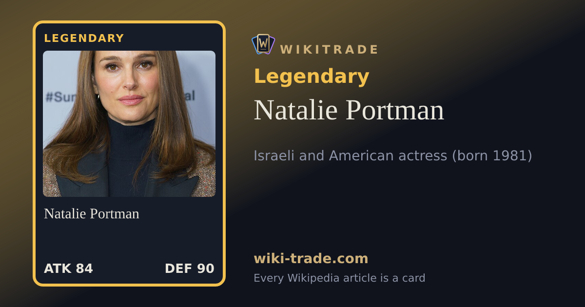 Natalie Portman — Legendary card