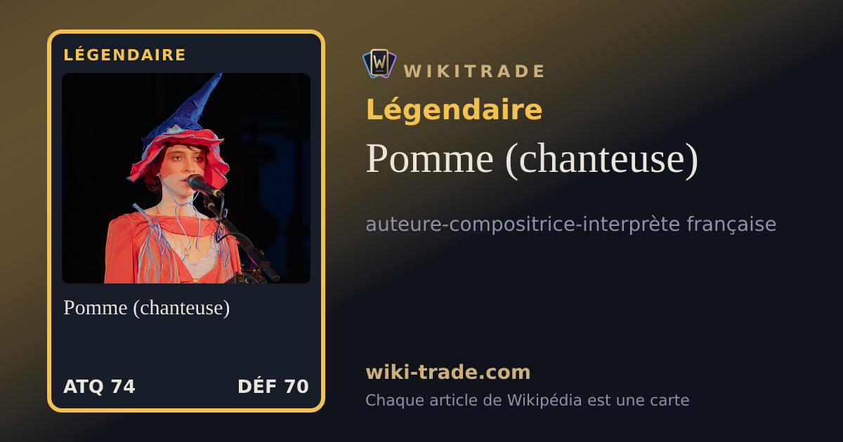 Pomme (chanteuse) — carte Légendaire