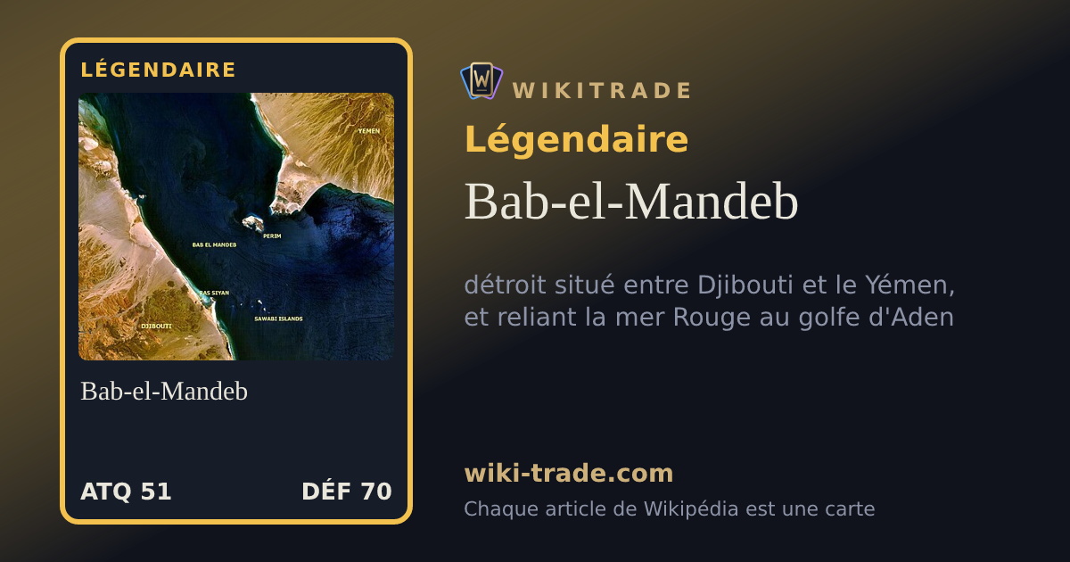 Bab-el-Mandeb — carte Légendaire