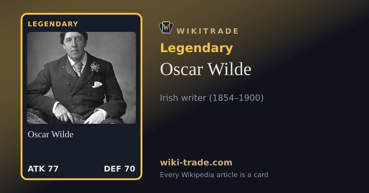 Oscar Wilde — Legendary card