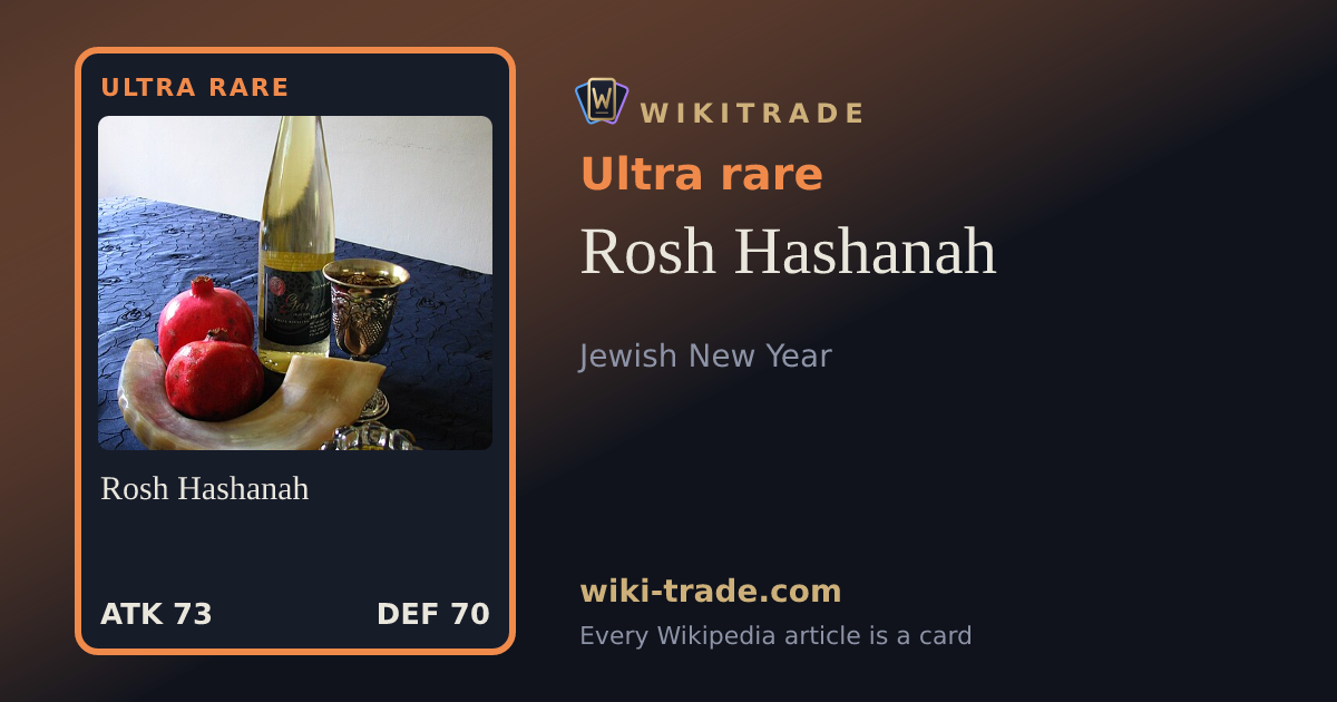 Rosh Hashanah — Ultra rare card