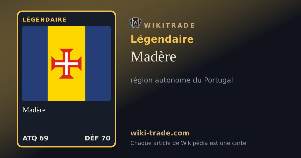 Madère — carte Légendaire