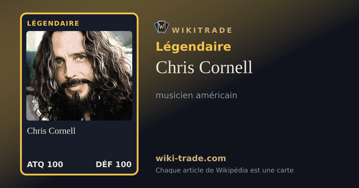 Chris Cornell — carte Légendaire