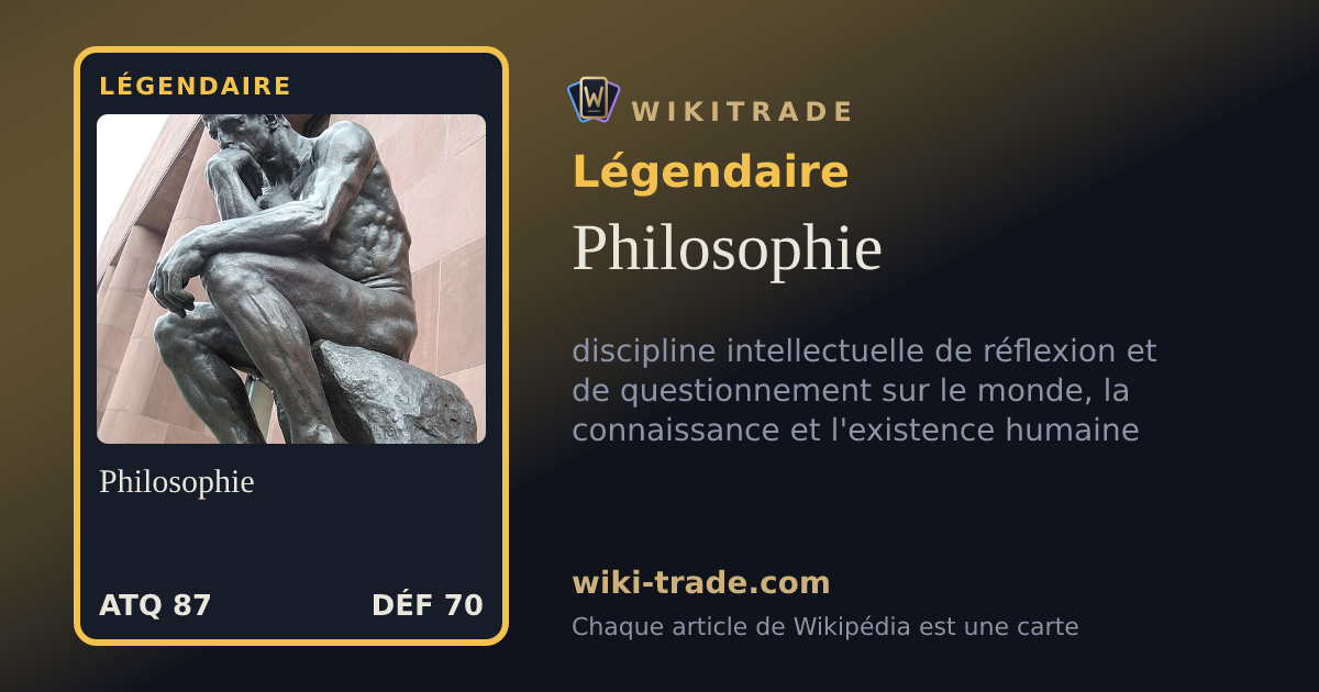Philosophie — carte Légendaire