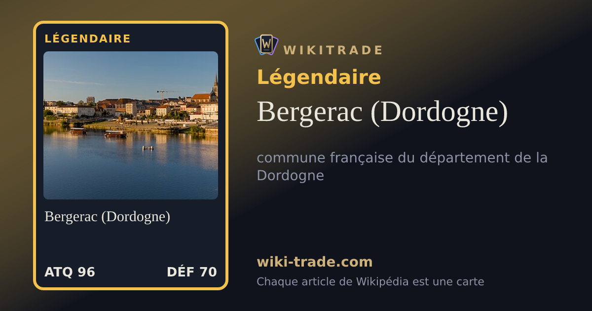 Bergerac (Dordogne) — carte Légendaire