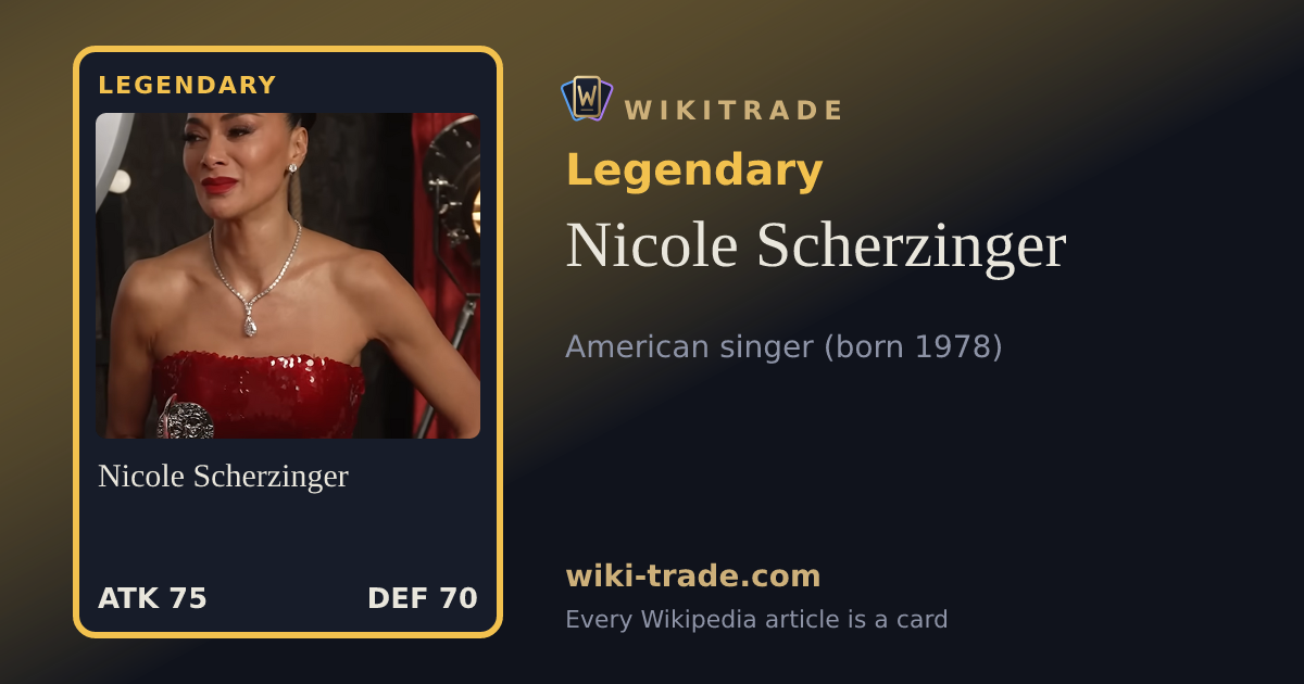 Nicole Scherzinger — Legendary card