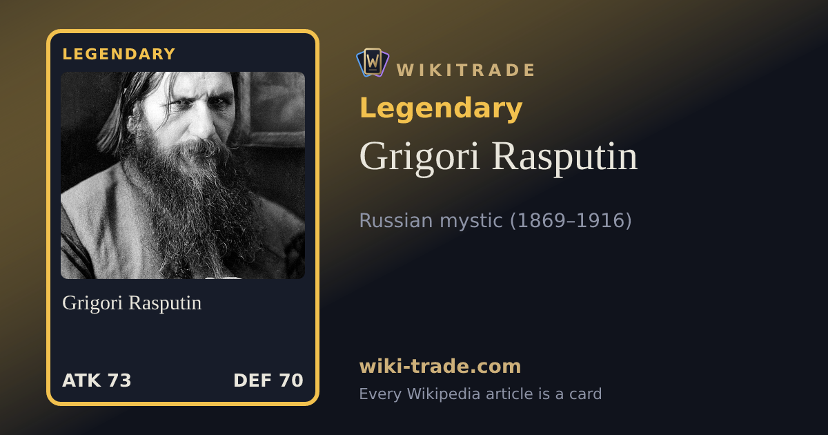 Grigori Rasputin — Legendary card