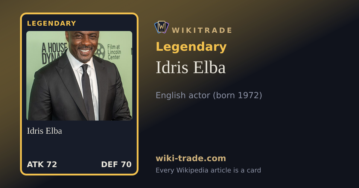 Idris Elba — Legendary card