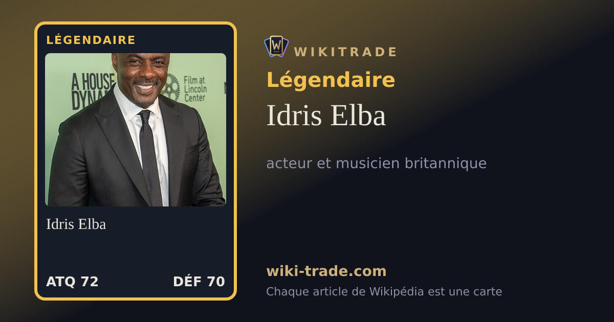 Idris Elba — carte Légendaire