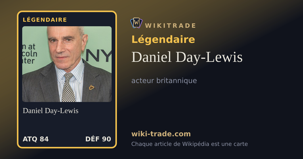 Daniel Day-Lewis — carte Légendaire