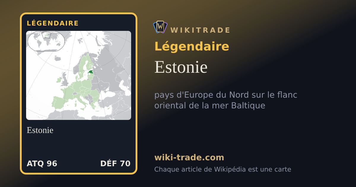 Estonie — carte Légendaire