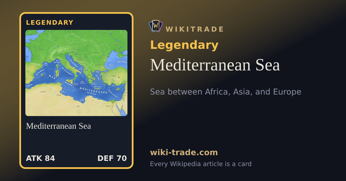 Mediterranean Sea — Legendary card
