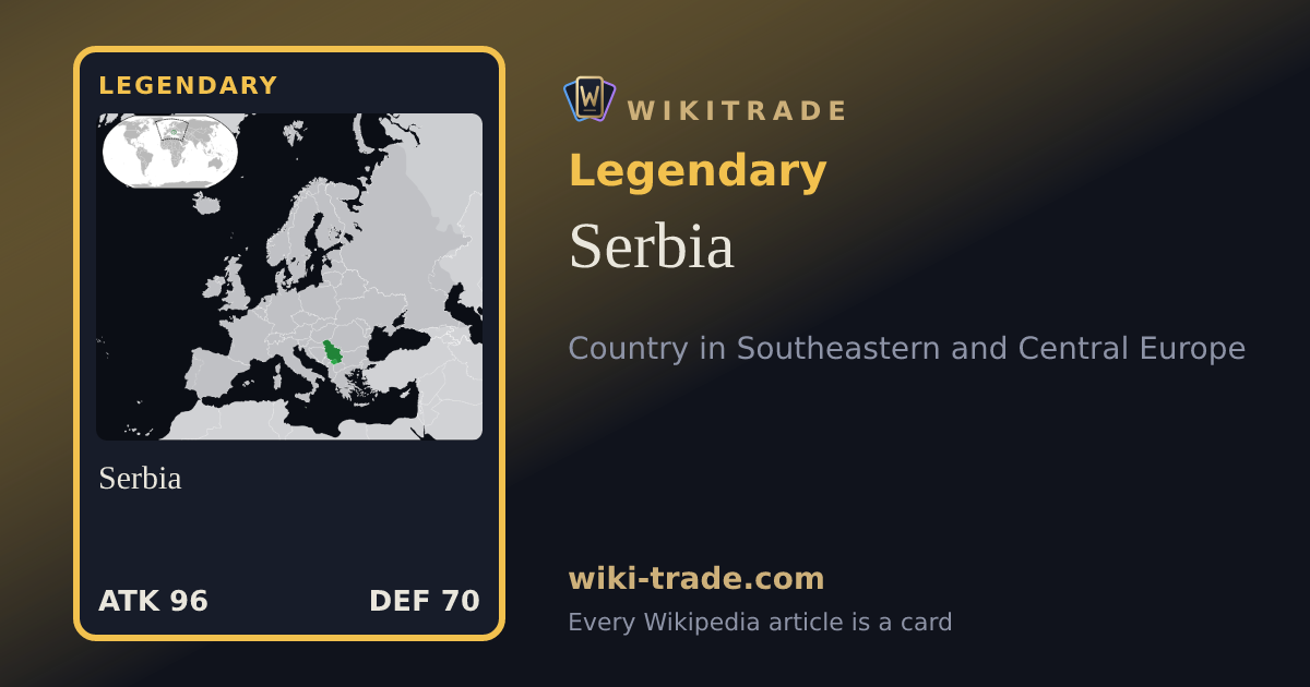Serbia — Legendary card