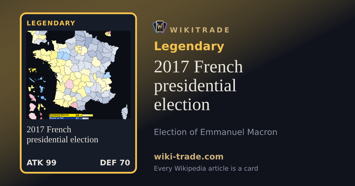 2017 French presidential election — Legendary card