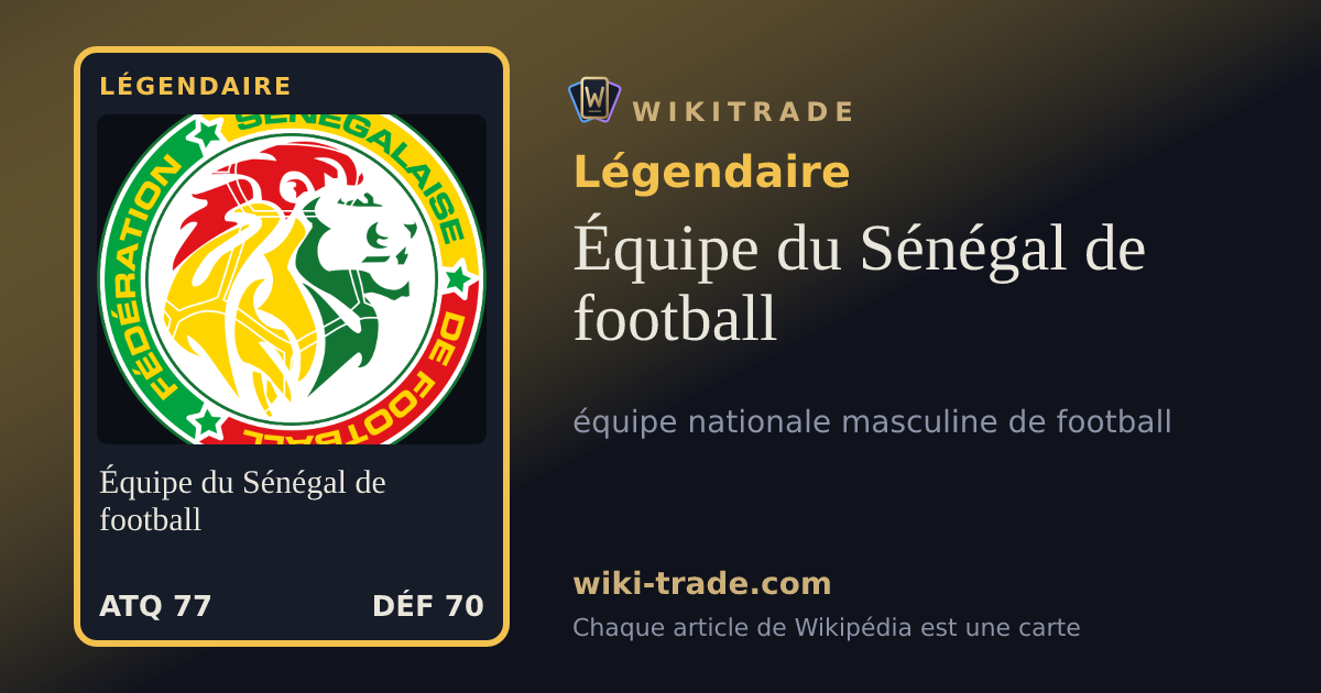 Équipe du Sénégal de football — carte Légendaire