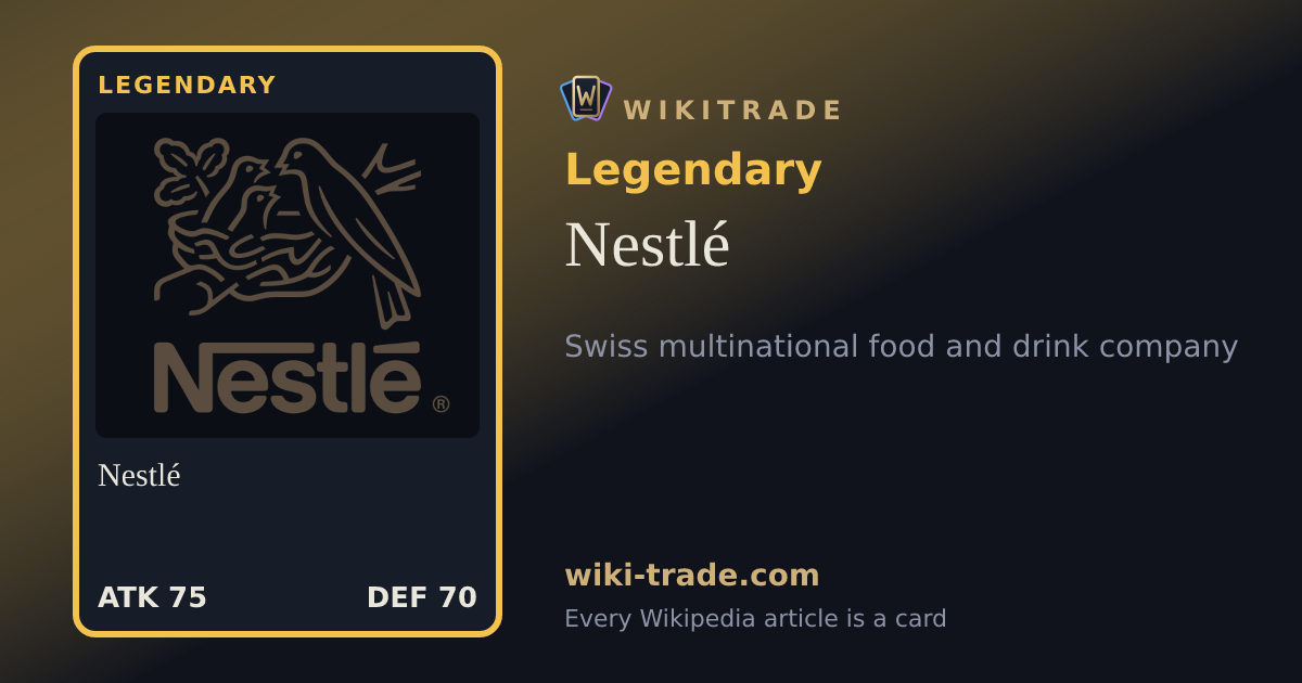 Nestlé — Legendary card