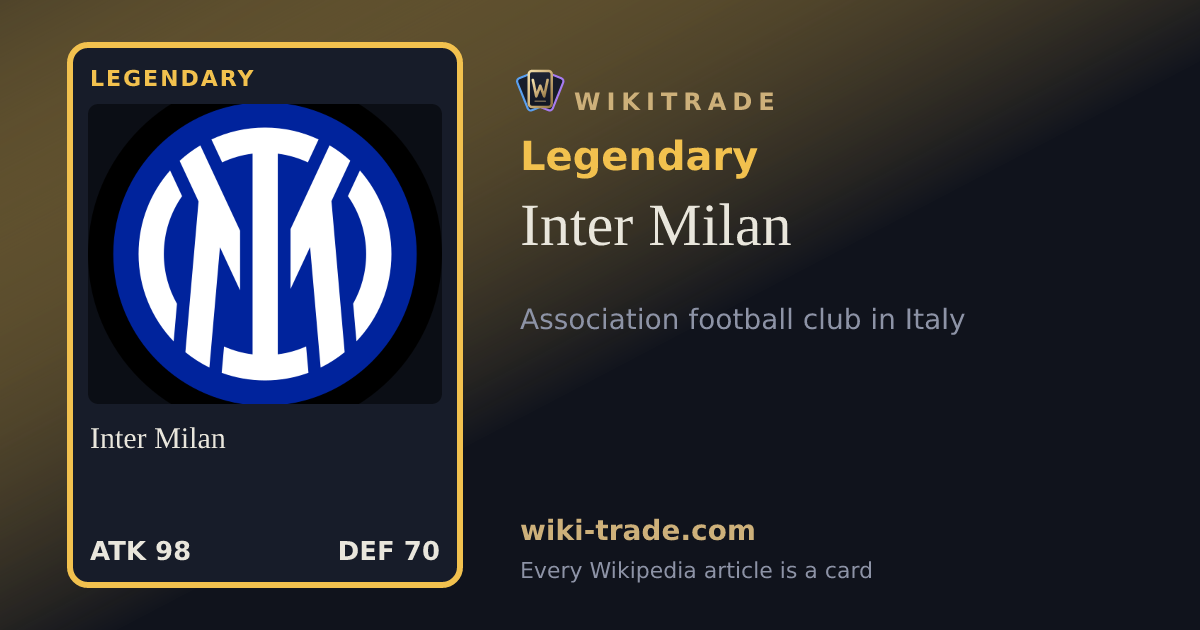 Inter Milan — Legendary card
