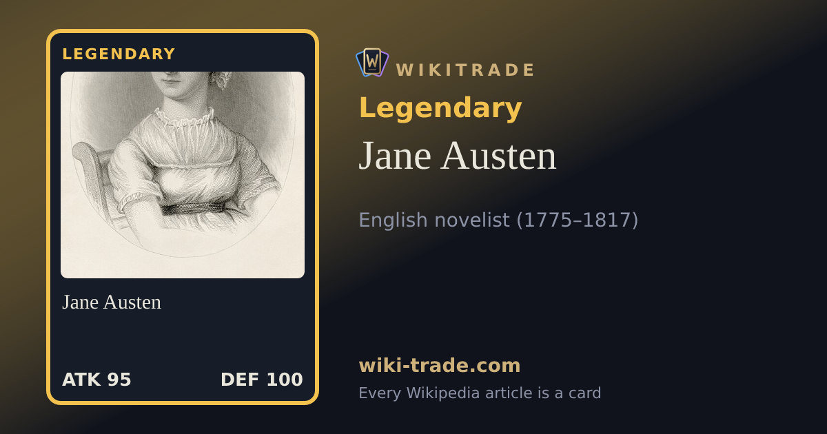 Jane Austen — Legendary card