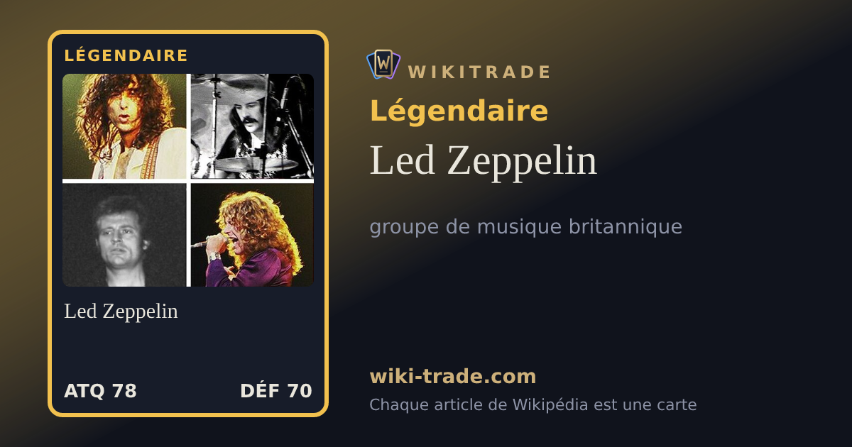 Led Zeppelin — carte Légendaire