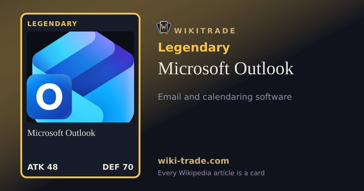 Microsoft Outlook — Legendary card