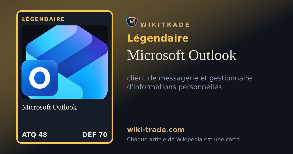 Microsoft Outlook — carte Légendaire