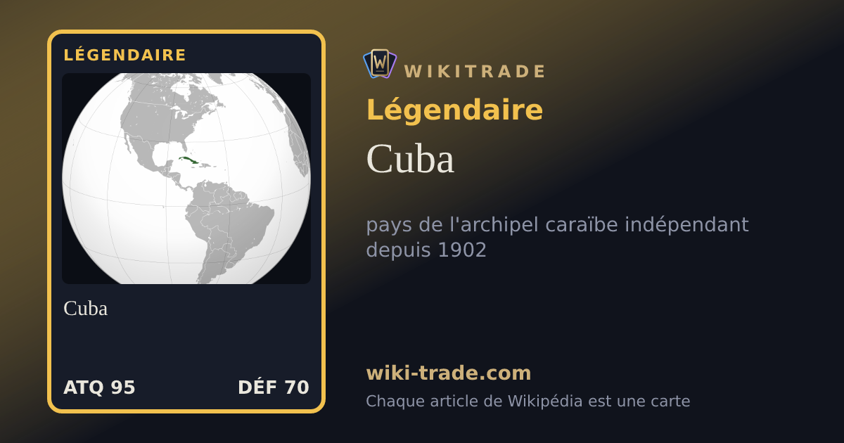 Cuba — carte Légendaire