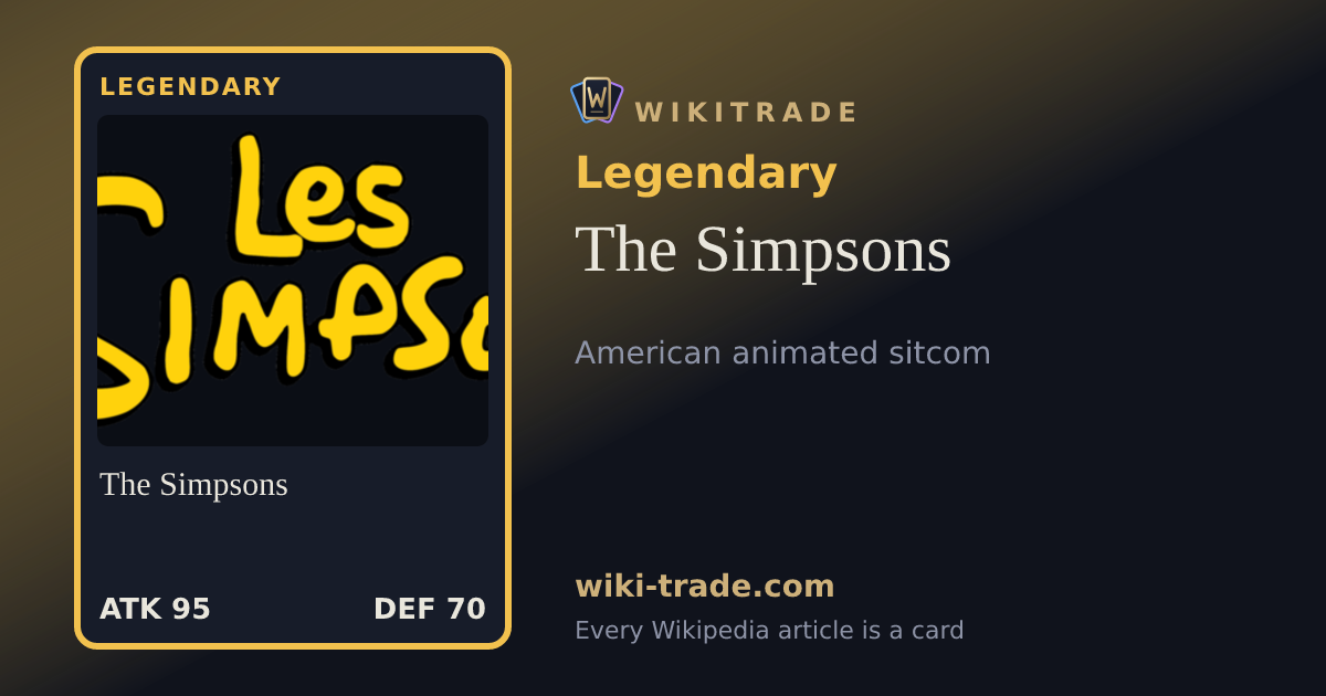 The Simpsons — Legendary card