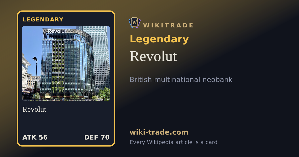 Revolut — Legendary card