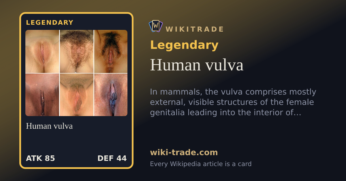 Human vulva — Legendary card