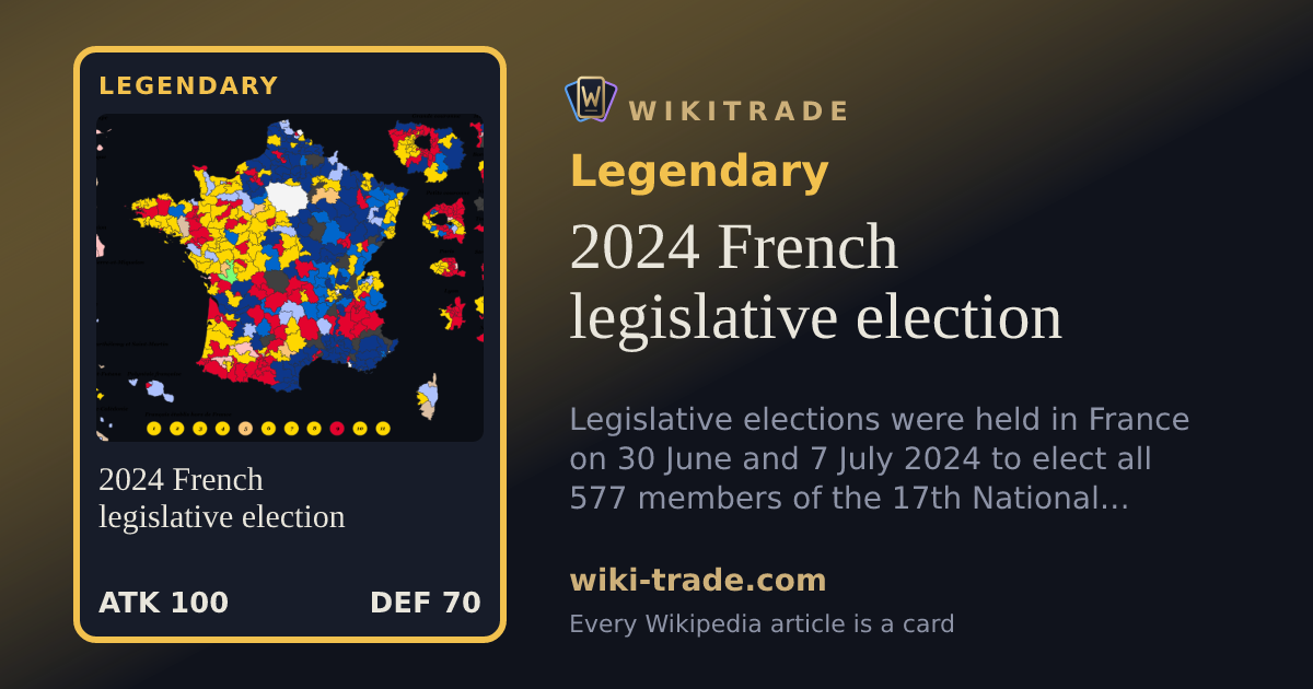 2024 French legislative election — Legendary card
