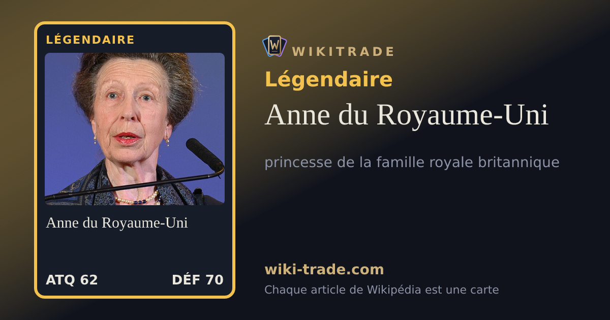 Anne du Royaume-Uni — carte Légendaire