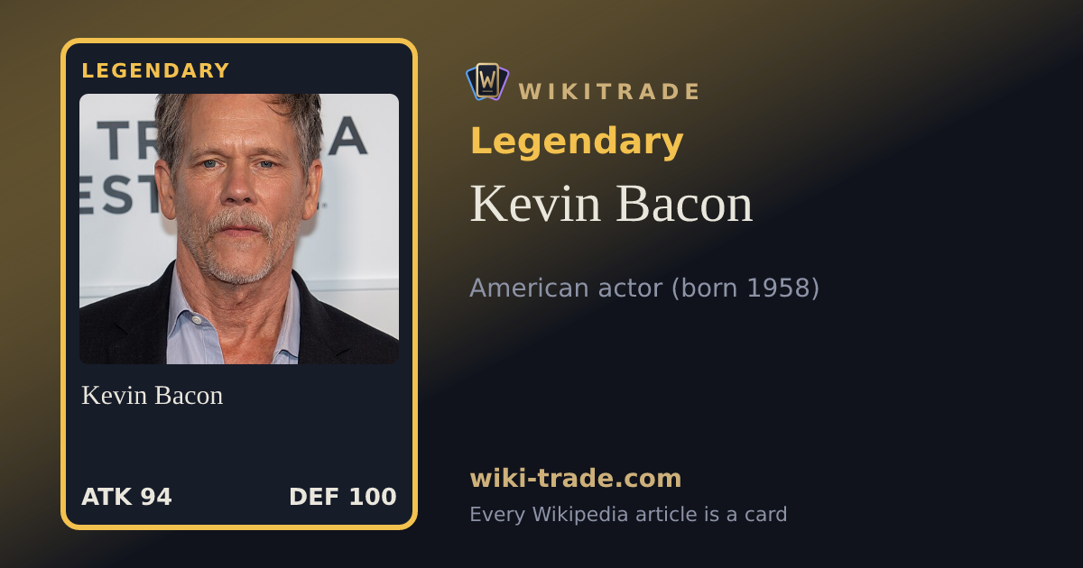 Kevin Bacon — Legendary card