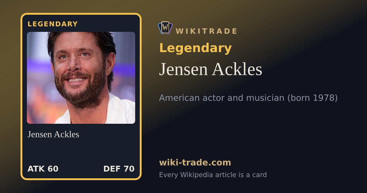 Jensen Ackles — Legendary card