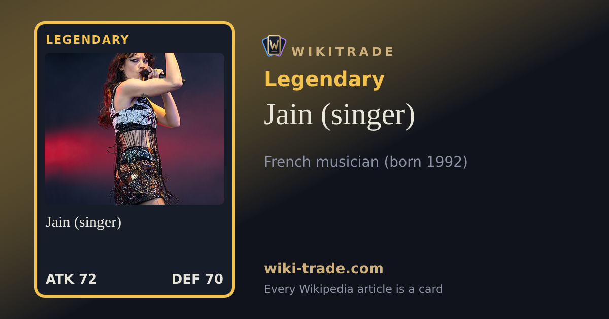 Jain (singer) — Legendary card