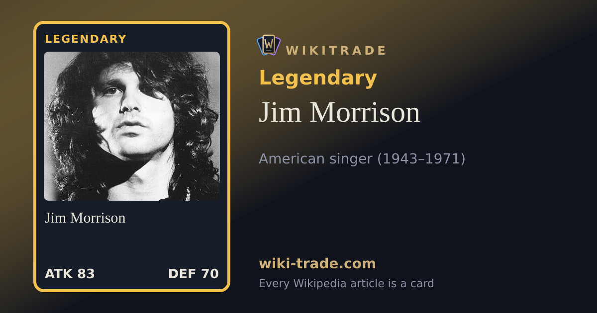 Jim Morrison — Legendary card
