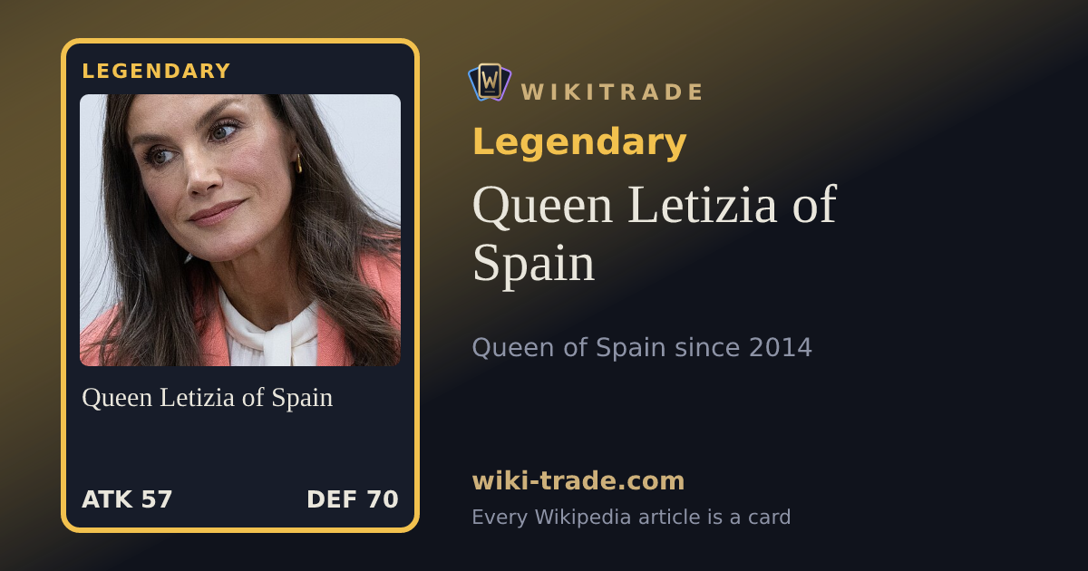 Queen Letizia of Spain — Legendary card