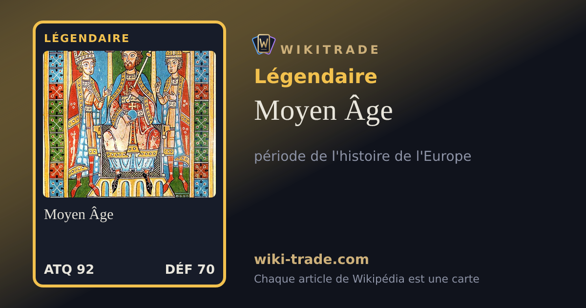 Moyen Âge — carte Légendaire