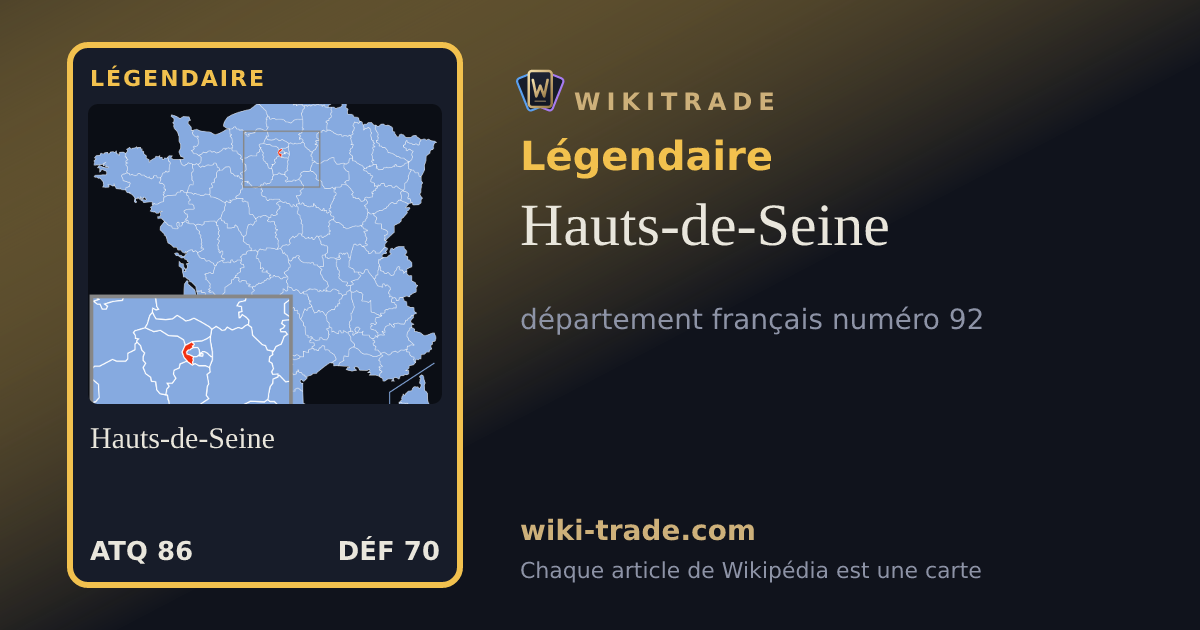 Hauts-de-Seine — carte Légendaire