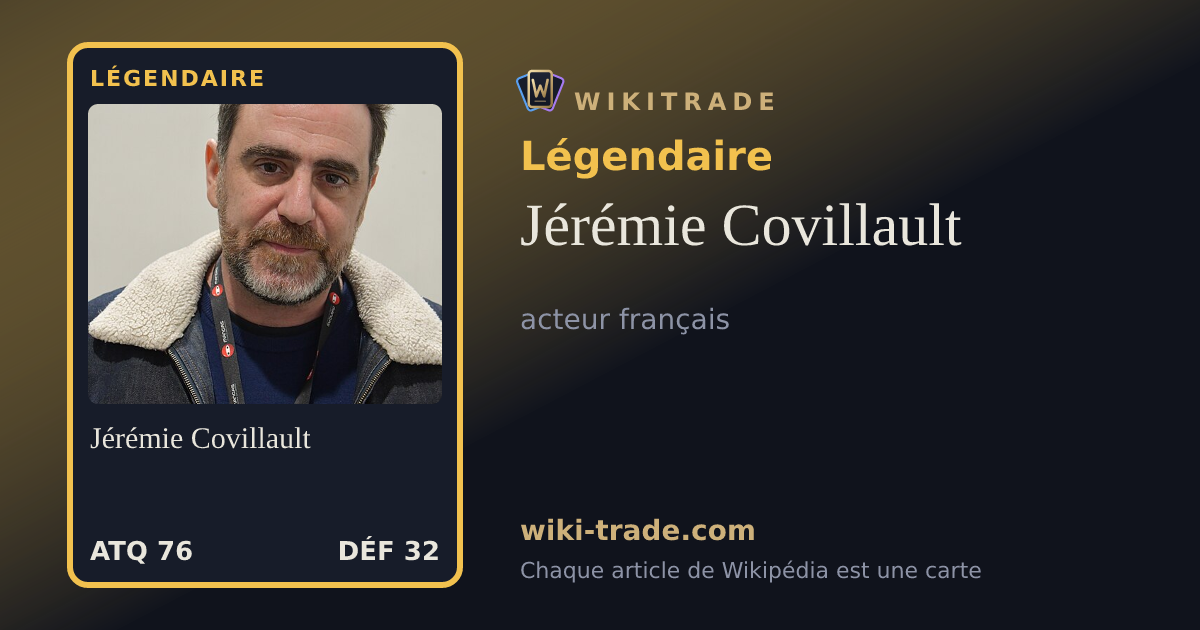 Jérémie Covillault — carte Légendaire